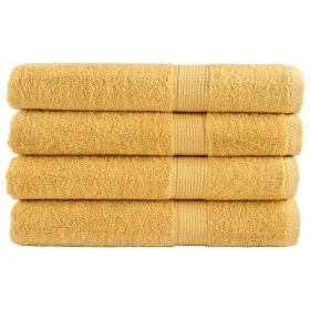 Toallas premium SOLUND 4 unidades dorado 100x200 cm 600 gsm de , Toallas - Ref: Foro24-137294, Precio: 95,70 €, Descuento: %
