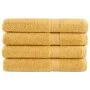 Toallas premium SOLUND 4 unidades dorado 100x200 cm 600 gsm de , Toallas - Ref: Foro24-137294, Precio: 95,70 €, Descuento: %
