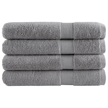 Toallas premium SOLUND 4 unidades gris 100x200 cm 600 gsm de , Toallas - Ref: Foro24-137318, Precio: 106,23 €, Descuento: %