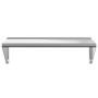 Estante de pared acero inoxidable plateado 100x45x31 cm de , Estantes y estanterías - Ref: Foro24-30272, Precio: 90,54 €, Des...