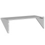 Estante de pared acero inoxidable plateado 100x45x31 cm de , Estantes y estanterías - Ref: Foro24-30272, Precio: 90,54 €, Des...