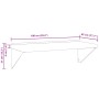 Estante de pared acero inoxidable plateado 100x45x31 cm de , Estantes y estanterías - Ref: Foro24-30272, Precio: 90,54 €, Des...