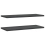 Estantes de pared 2 uds acero inoxidable negro 100x40x3 cm de , Estantes y estanterías - Ref: Foro24-30287, Precio: 65,80 €, ...