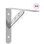 Soportes de estante 4 uds acero inoxidable 23,5x2,5x15,5 cm de , Estantes y estanterías - Ref: Foro24-30298, Precio: 23,21 €,...