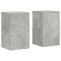 Soportes de plantas 2 uds madera gris hormigón 30x30x50 cm de , Soportes para macetas - Ref: Foro24-852918, Precio: 47,63 €, ...