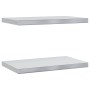 Estantes de pared 2 uds acero inoxidable plateado 50x30x3 cm de , Estantes y estanterías - Ref: Foro24-30285, Precio: 40,80 €...