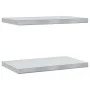 Estantes de pared 2 uds acero inoxidable plateado 50x30x3 cm de , Estantes y estanterías - Ref: Foro24-30285, Precio: 42,51 €...