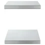 Estantes de pared 2 uds acero inoxidable plateado 50x30x3 cm de , Estantes y estanterías - Ref: Foro24-30285, Precio: 42,51 €...