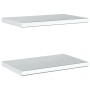 Estantes de pared 2 uds acero inoxidable plateado 50x30x3 cm de , Estantes y estanterías - Ref: Foro24-30285, Precio: 40,80 €...