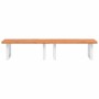 Estante de lavabo de pared de acero y madera maciza de haya de , Tocadores de baño - Ref: Foro24-3302452, Precio: 149,42 €, D...