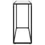 Mesa consola vidrio templado blanco 100x35x75 cm en Mesas auxiliares | Comprar online en Foru.es