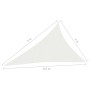 Toldo de vela blanco HDPE 160 g/m² 4x5x6,8 m de vidaXL, Sombrillas - Ref: Foro24-311266, Precio: 30,14 €, Descuento: %