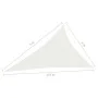 Toldo de vela blanco HDPE 160 g/m² 4x5x6,8 m de vidaXL, Sombrillas - Ref: Foro24-311266, Precio: 29,69 €, Descuento: %