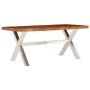 Mesa de comedor de madera maciza 180x90x76 cm en Mesas de comedor | Comprar online en Foru.es
