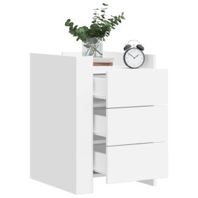 Mesita de noche madera de ingeniería blanco 45x50x65 cm de , Mesitas de noche - Ref: Foro24-848304, Precio: 76,94 €, Descuent...