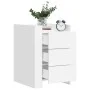 Mesita de noche madera de ingeniería blanco 45x50x65 cm de , Mesitas de noche - Ref: Foro24-848304, Precio: 75,98 €, Descuent...