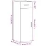 Aparador madera de ingeniería blanco 30x42,5x93 cm de , Aparadores - Ref: Foro24-846271, Precio: 69,90 €, Descuento: %