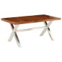Mesa de comedor de madera maciza 180x90x76 cm en Mesas de comedor | Comprar online en Foru.es