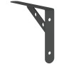 Soportes de estante 4 uds acero inoxidable negro 20x2,5x14 cm de , Estantes y estanterías - Ref: Foro24-30302, Precio: 24,84 ...