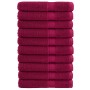 Toallas premium SOLUND 10 unidades burdeos 100x200 cm 600 gsm de , Toallas - Ref: Foro24-137223, Precio: 243,79 €, Descuento: %