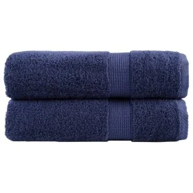 Toallas de baño SOLUND 2 uds azul marino 100x150 cm 600 gsm de , Toallas - Ref: Foro24-137263, Precio: 43,27 €, Descuento: %
