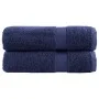 Toallas de baño SOLUND 2 uds azul marino 100x150 cm 600 gsm de , Toallas - Ref: Foro24-137263, Precio: 43,27 €, Descuento: %