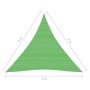 Toldo de vela HDPE verde claro 160 g/m² 4x4x4 m de vidaXL, Sombrillas - Ref: Foro24-311313, Precio: 24,96 €, Descuento: %