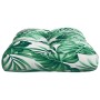 Cojín para palés tela estampado de hojas 50x40x12 cm de , Cojines para sillas y sofás - Ref: Foro24-360547, Precio: 21,96 €, ...