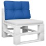 Cojín para sofá de palets de tela azul 50x40x12 cm de , Cojines para sillas y sofás - Ref: Foro24-360545, Precio: 21,42 €, De...