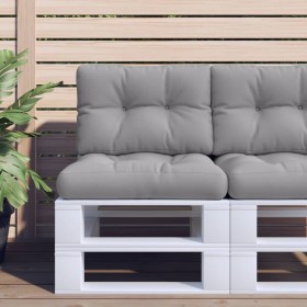 Cojín para sofá de palets tela gris 60x40x12 cm de , Cojines para sillas y sofás - Ref: Foro24-360558, Precio: 28,44 €, Descu...