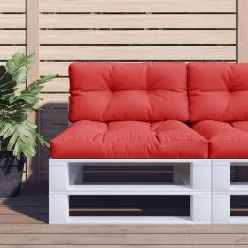 Cojín para palets de tela rojo 70x40x12 cm de , Cojines para sillas y sofás - Ref: Foro24-360585, Precio: 17,74 €, Descuento: %