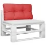 Cojín para palets de tela rojo 70x40x12 cm de , Cojines para sillas y sofás - Ref: Foro24-360585, Precio: 17,74 €, Descuento: %