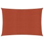 Toldo de vela HDPE terracota 160 g/m² 2,5x3,5 m de vidaXL, Sombrillas - Ref: Foro24-311343, Precio: 30,20 €, Descuento: %