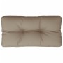 Cojín para palets de tela gris taupé 70x40x12 cm de , Cojines para sillas y sofás - Ref: Foro24-360587, Precio: 26,70 €, Desc...