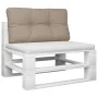 Cojín para palets de tela gris taupé 70x40x12 cm de , Cojines para sillas y sofás - Ref: Foro24-360587, Precio: 27,87 €, Desc...