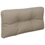 Cojín para palets de tela gris taupé 70x40x12 cm de , Cojines para sillas y sofás - Ref: Foro24-360587, Precio: 27,87 €, Desc...