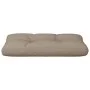 Cojín para palets de tela gris taupé 70x40x12 cm de , Cojines para sillas y sofás - Ref: Foro24-360587, Precio: 27,87 €, Desc...