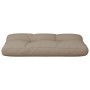 Cojín para palets de tela gris taupé 70x40x12 cm de , Cojines para sillas y sofás - Ref: Foro24-360587, Precio: 26,70 €, Desc...