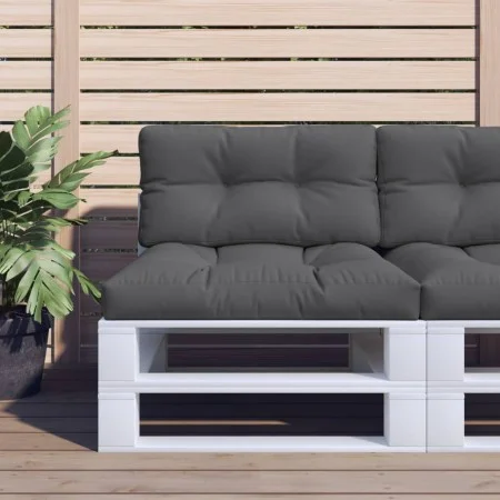 Cojín para sofá de palets tela gris antracita 80x40x12 cm de , Cojines para sillas y sofás - Ref: Foro24-360601, Precio: 27,1...