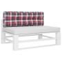 Cojín para sofá de palets tela a cuadros rojo 120x40x12 cm de , Cojines para sillas y sofás - Ref: Foro24-360636, Precio: 28,...