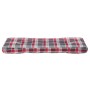 Cojín para sofá de palets tela a cuadros rojo 120x40x12 cm de , Cojines para sillas y sofás - Ref: Foro24-360636, Precio: 28,...