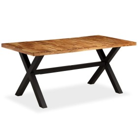 Mesa de comedor madera maciza de acacia y mango 180x90x76 cm en Mesas de comedor | Comprar online en Foru.es