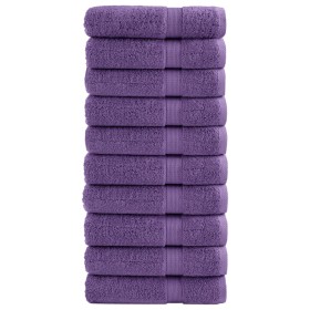 Toallas de ducha SOLUND 10 unidades morado 70x140 cm 600 gsm de , Toallas - Ref: Foro24-137358, Precio: 116,43 €, Descuento: %