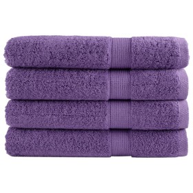 Toallas premium SOLUND 4 unidades morado 100x200 cm 600 gsm de , Toallas - Ref: Foro24-137366, Precio: 101,26 €, Descuento: %