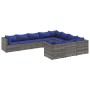 Set de sofás de jardín y cojines 10 pzas ratán sintético gris de , Conjuntos de jardín - Ref: Foro24-3308335, Precio: 713,54 ...