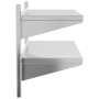 Estante de pared acero inoxidable plateado 100x40x60 cm de , Estantes y estanterías - Ref: Foro24-30309, Precio: 81,40 €, Des...