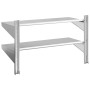 Estante de pared acero inoxidable plateado 100x40x60 cm de , Estantes y estanterías - Ref: Foro24-30309, Precio: 81,40 €, Des...