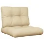 Cojines para palets 2 unidades tela beige de , Cojines para sillas y sofás - Ref: Foro24-360648, Precio: 39,55 €, Descuento: %