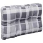 Cojines para palets 2 unidades tela a cuadros gris de , Cojines para sillas y sofás - Ref: Foro24-360681, Precio: 42,79 €, De...