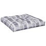 Cojines para palets 2 unidades tela a cuadros gris de , Cojines para sillas y sofás - Ref: Foro24-360725, Precio: 56,41 €, De...